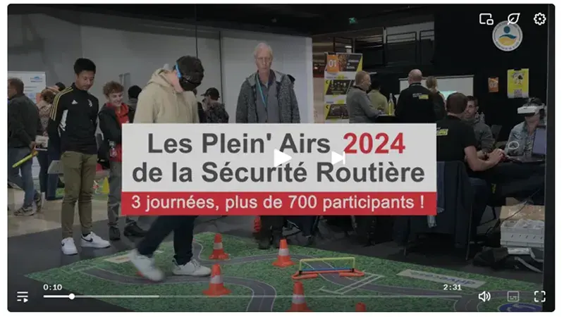 Capture écran vidéo pleins airs de la sécurité routière 2024
